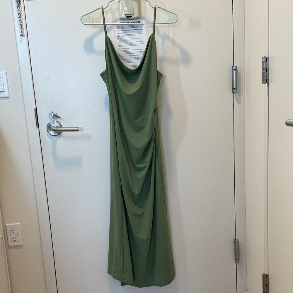 H&M Backless Green Dress